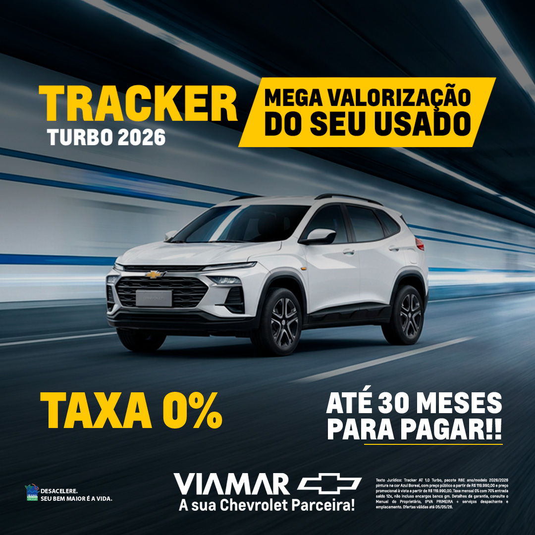 Oferta banner destaque TRACKER TURBO